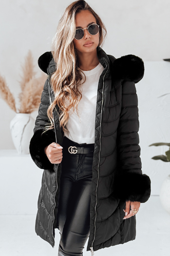 Kurtka zimowa damska pikowana MOON czarna Dstreet TY4051