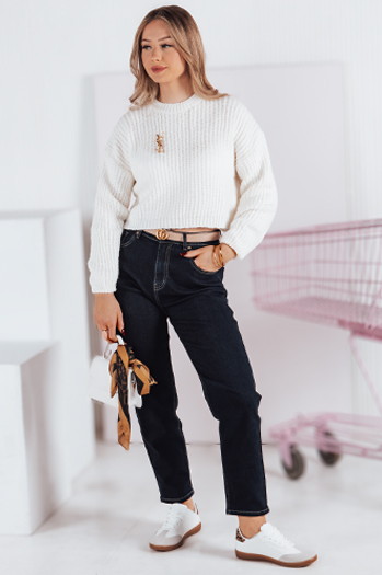 Sweter damski oversize BILLIS ecru Dstreet MY2284