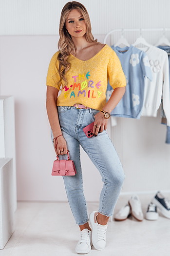 Sweter damski FATEL żółty Dstreet MY2318