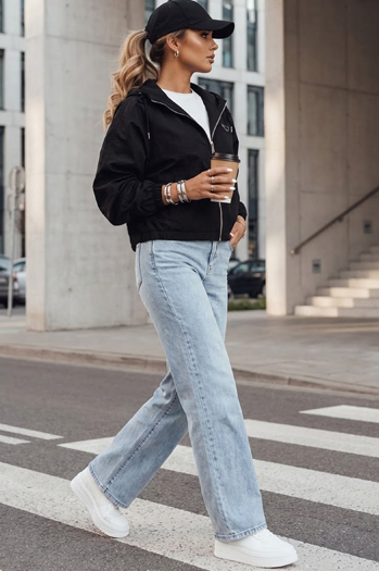 Kurtka damska oversize CATRAL czarna Dstreet TY4189