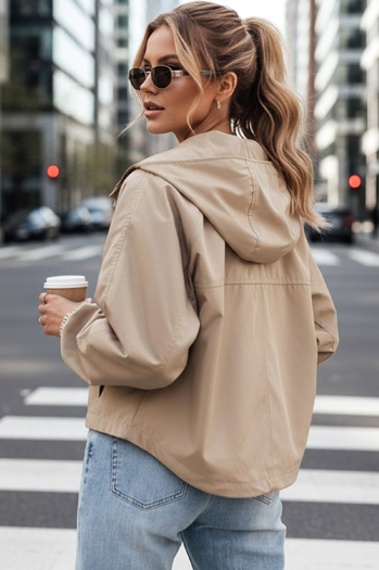 Kurtka damska oversize CATRAL ciemnobeżowa Dstreet TY4190