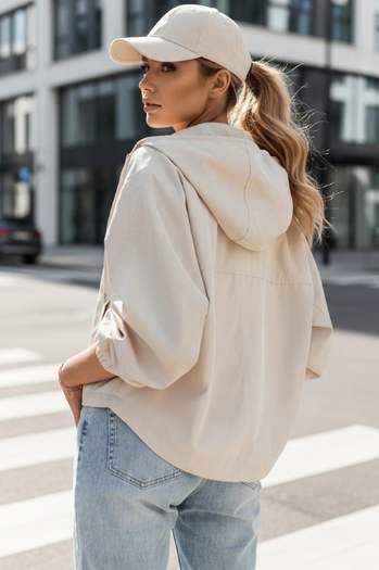 Kurtka damska oversize CATRAL jasnobeżowa Dstreet TY4191