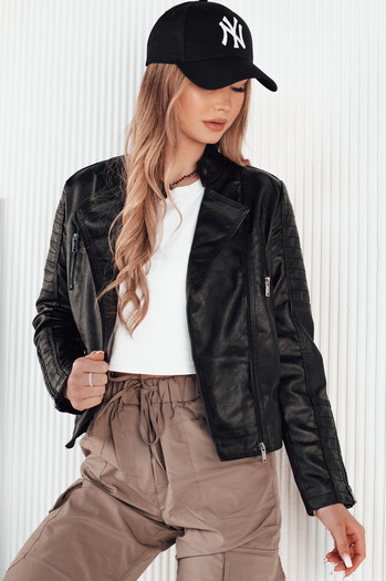 Kurtka skórzana damska ramoneska BAILO czarna Dstreet TY4196