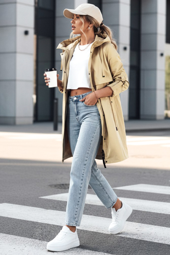 Kurtka przejściowa damska parka masełko NOCITO Dstreet TY4199