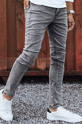 Spodnie męskie jeansowe szare Dstreet UX4233