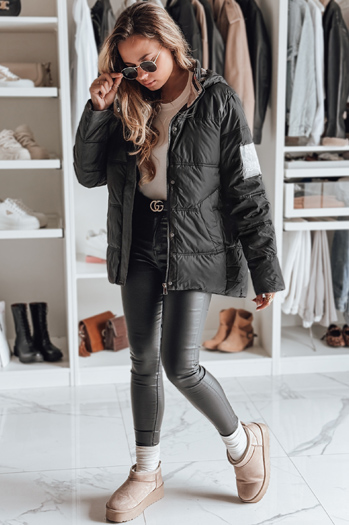 Kurtka pikowana damska HIMES czarna Dstreet TY4245