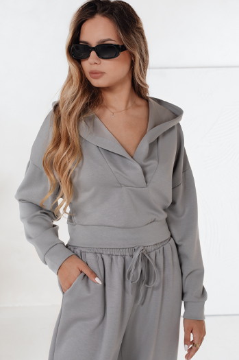 Komplet damski dresowy THISE szary Dstreet AY1029