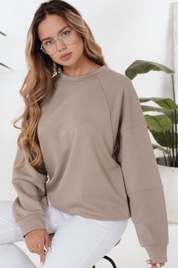 Bluza damska UZORI beżowa Dstreet BY1285