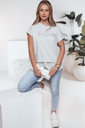 T-shirt damski DREAMY pistacjowy Dstreet RY2520