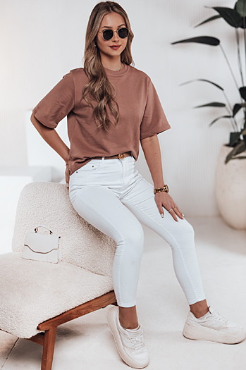 T-shirt damski SWAN ceglany Dstreet RY2535