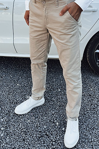 Spodnie męskie beżowe Dstreet UX4335