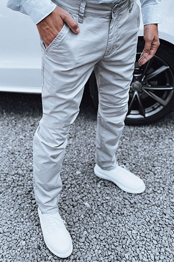 Spodnie męskie chinosy ciemnoszare Dstreet UX4340