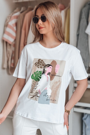 T-shirt damski BRAVIS biały Dstreet RY2616