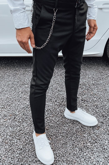 Spodnie męskie czarne Dstreet UX4380