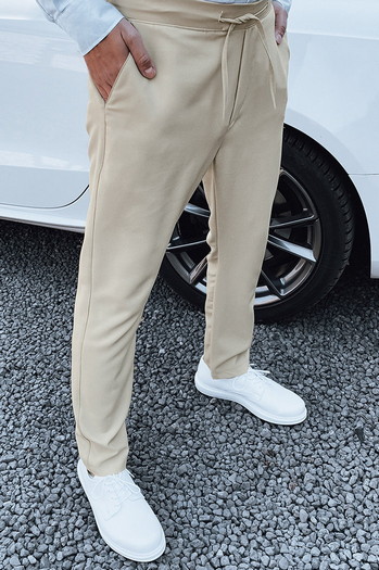 Spodnie męskie beżowe Dstreet UX4414