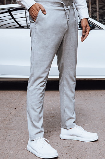 Spodnie męskie chino jasnoszare Dstreet UX4415