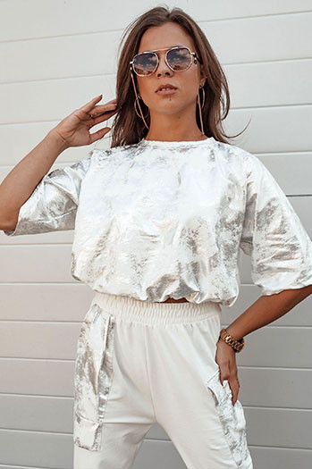 Komplet damski BIRWEKI ecru Dstreet AY1052