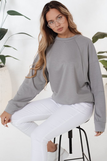 Bluza damska UZORI szara Dstreet BY1295