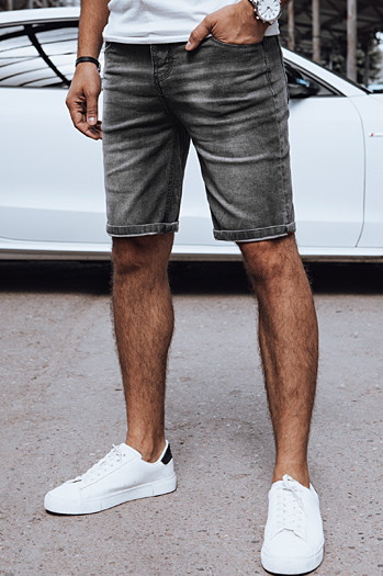 Spodenki męskie jeansowe ciemnoszare Dstreet SX2398