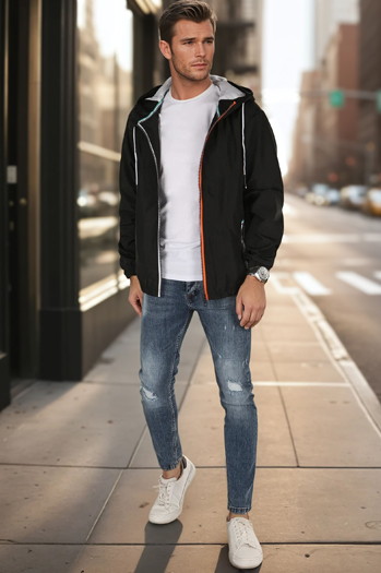 Kurtka męska przejściowa czarna Dstreet TX4700