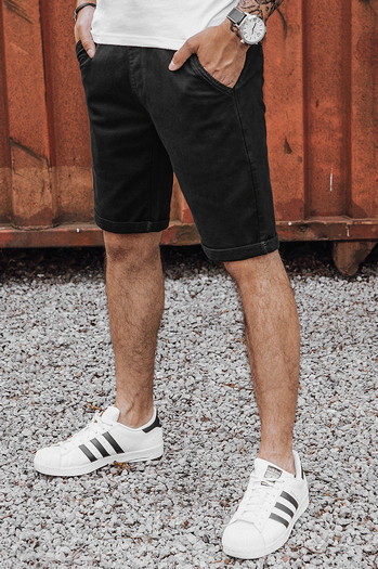 Spodenki męskie jeansowe czarne Dstreet SX2435