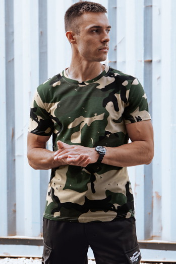 T-shirt męski moro khaki Dstreet RX5599