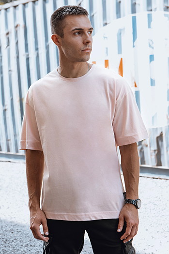 T-shirt męski różowy Dstreet RX5601
