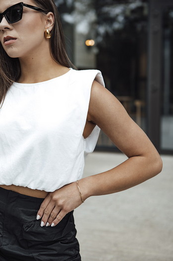 Bluzka damska KORSA biała Dstreet RY2644