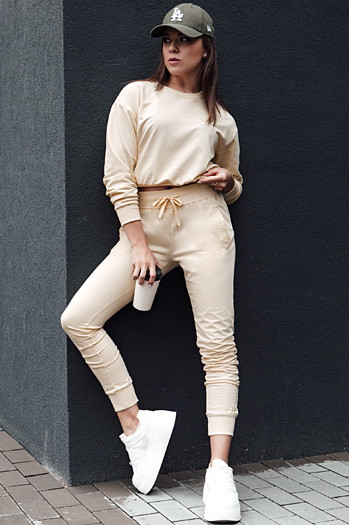 Bluza damska klasyczna CASUALVIBE kremowa Dstreet BY1297