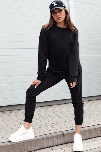 Bluza damska GLAMFLAIR czarna Dstreet BY1319