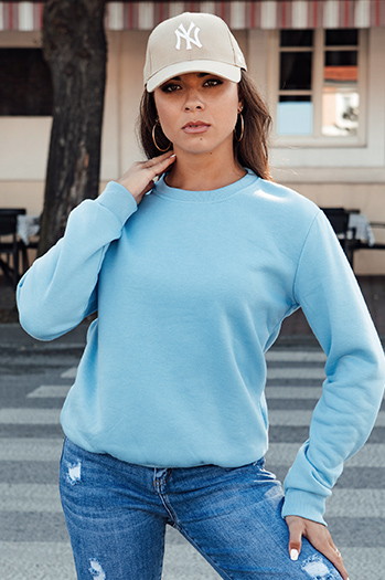 Bluza damska FASHION II jasnoniebieska Dstreet BY1327