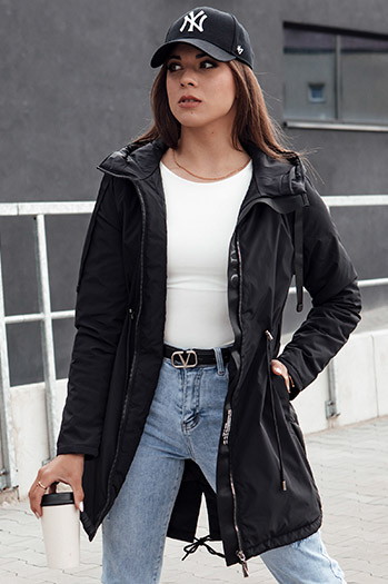 Kurtka przejściowa damska parka URBANJOY czarna Dstreet TY4385