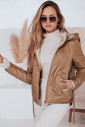 Kurtka damska pikowana MAXWELL złota Dstreet TY4397