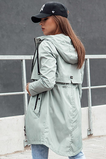 Kurtka przejściowa damska parka z kapturem PERTHA zielona Dstreet TY4400