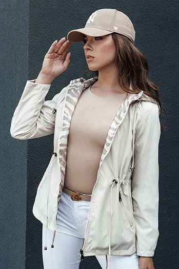 Kurtka parka damska CORMIS beżowa Dstreet TY4420