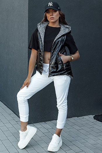 Kamizelka pikowana damska ICONVEST czarna Dstreet TY4432