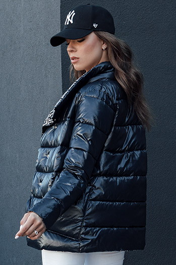 Kurtka przejściowa damska pikowana DELSY granatowa Dstreet TY4465