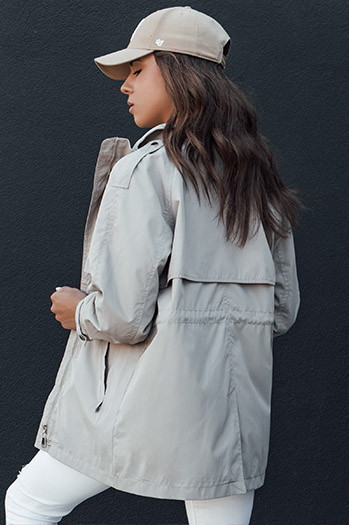 Kurtka przejściowa damska parka TILAN beżowa Dstreet TY4473