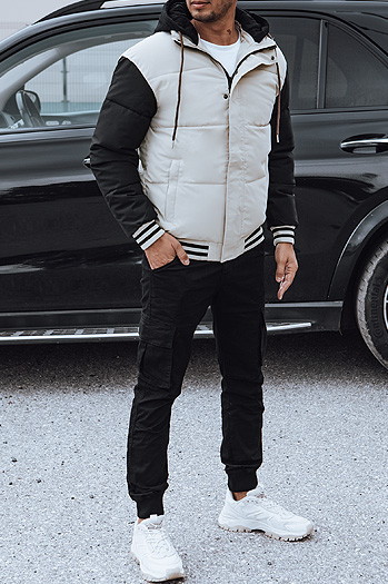 Kurtka zimowa męska pikowana biała Dstreet TX4763