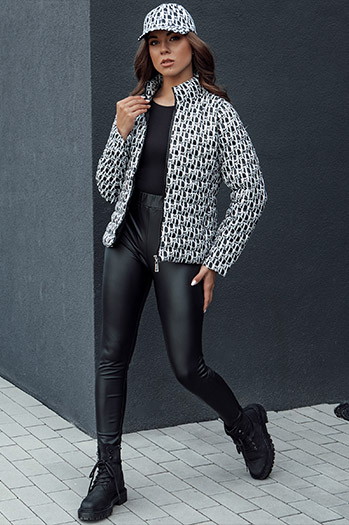 Kurtka przejściowa damska krótka pikowana MY DEAR czarna Dstreet TY4505