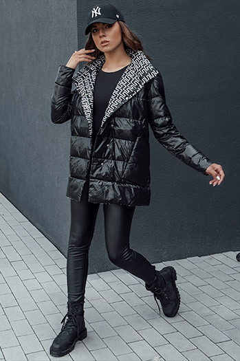 Kurtka przejściowa damska pikowana MINTY DATE czarna Dstreet TY4508