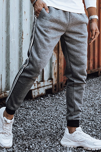 Spodnie męskie dresowe antracytowe Dstreet UX4423