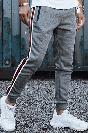 Spodnie męskie dresowe antracytowe Dstreet UX4425