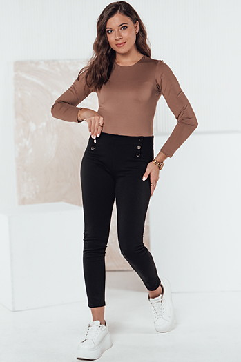 Spodnie damskie MODSTORY czarne Dstreet UY2178