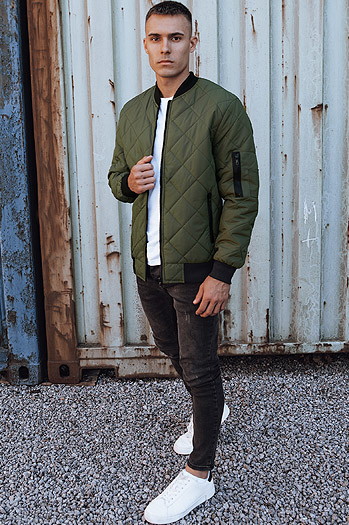 Kurtka męska pikowana bomber jacket czarna TX4847