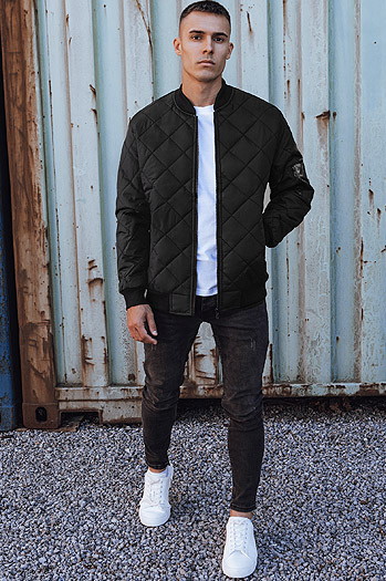 Kurtka przejściowa męska bomber jacket czarna Dstreet TX4858