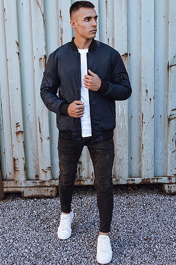 Kurtka przejściowa męska bomber jacket granatowa Dstreet TX4859