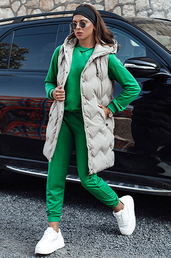 Komplet damski dresowy MILIAN zielony Dstreet AY1102