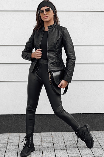 Kurtka damska skórzana SKINVEX czarna Dstreet TY4629