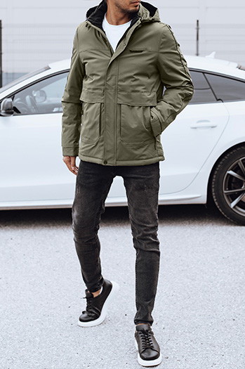 Kurtka męska zimowa z odpinanym kapturem Dstreet TX4905